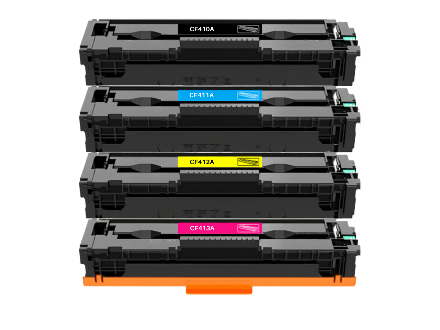 Buy Compatible HP 410A (CF410A–CF413A) CMYK Toner Cartridge Set in Egypt - Best Price