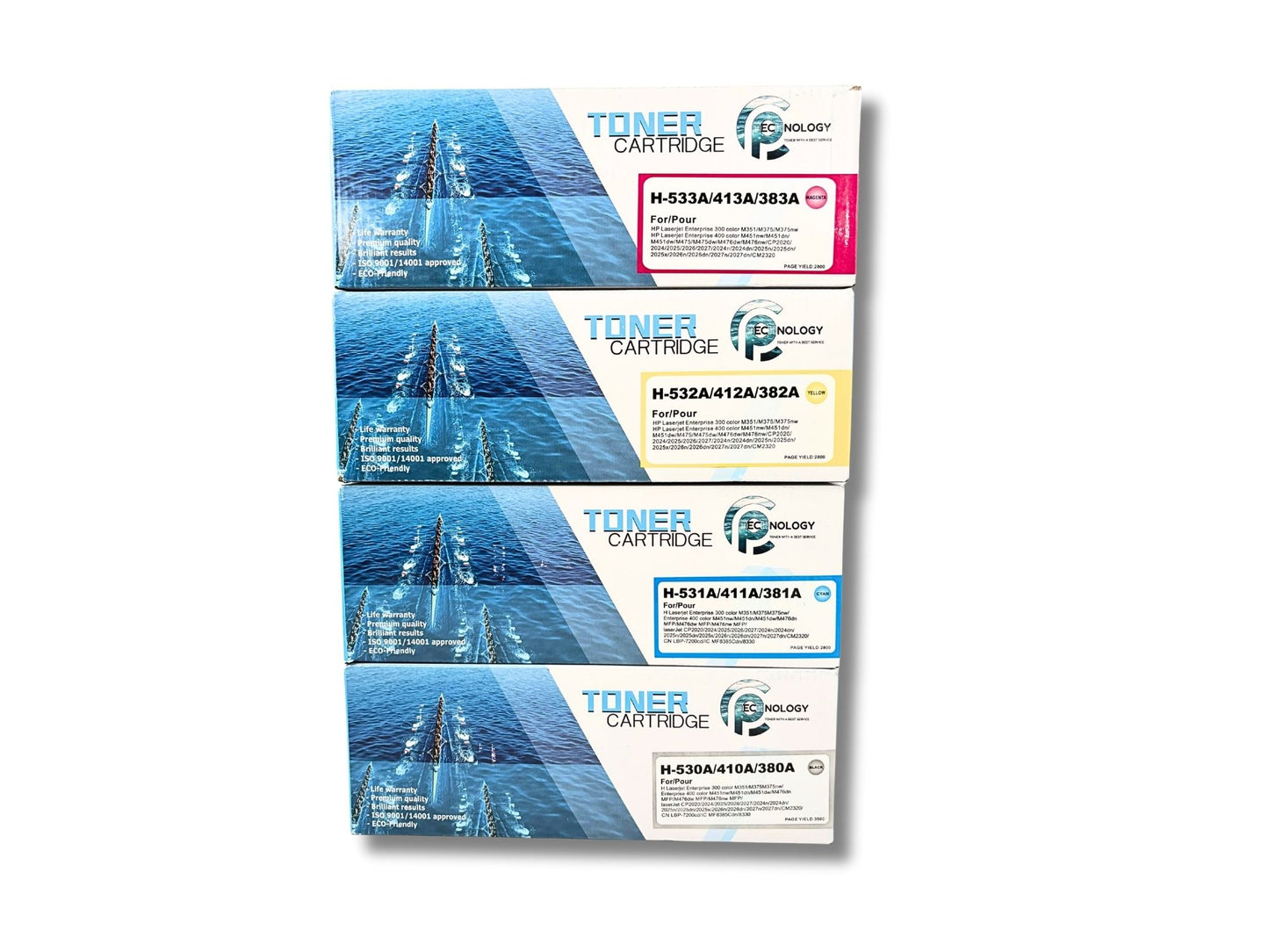 Buy Compatible HP 305A (CE410A–CE413A) CMYK Toner Cartridge Set in Egypt - Best Price