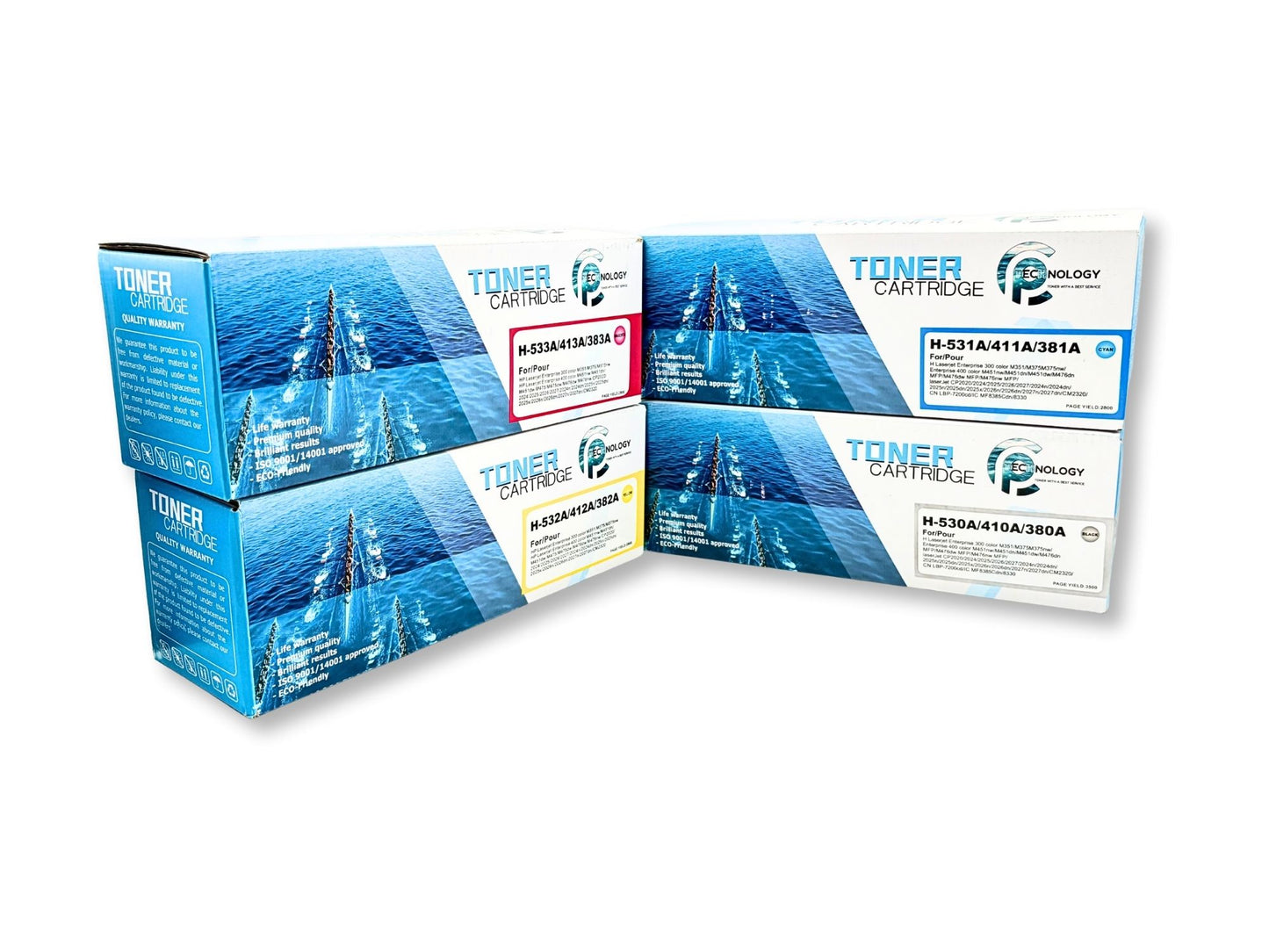 Buy Compatible HP 305A (CE410A–CE413A) CMYK Toner Cartridge Set in Egypt - Best Price