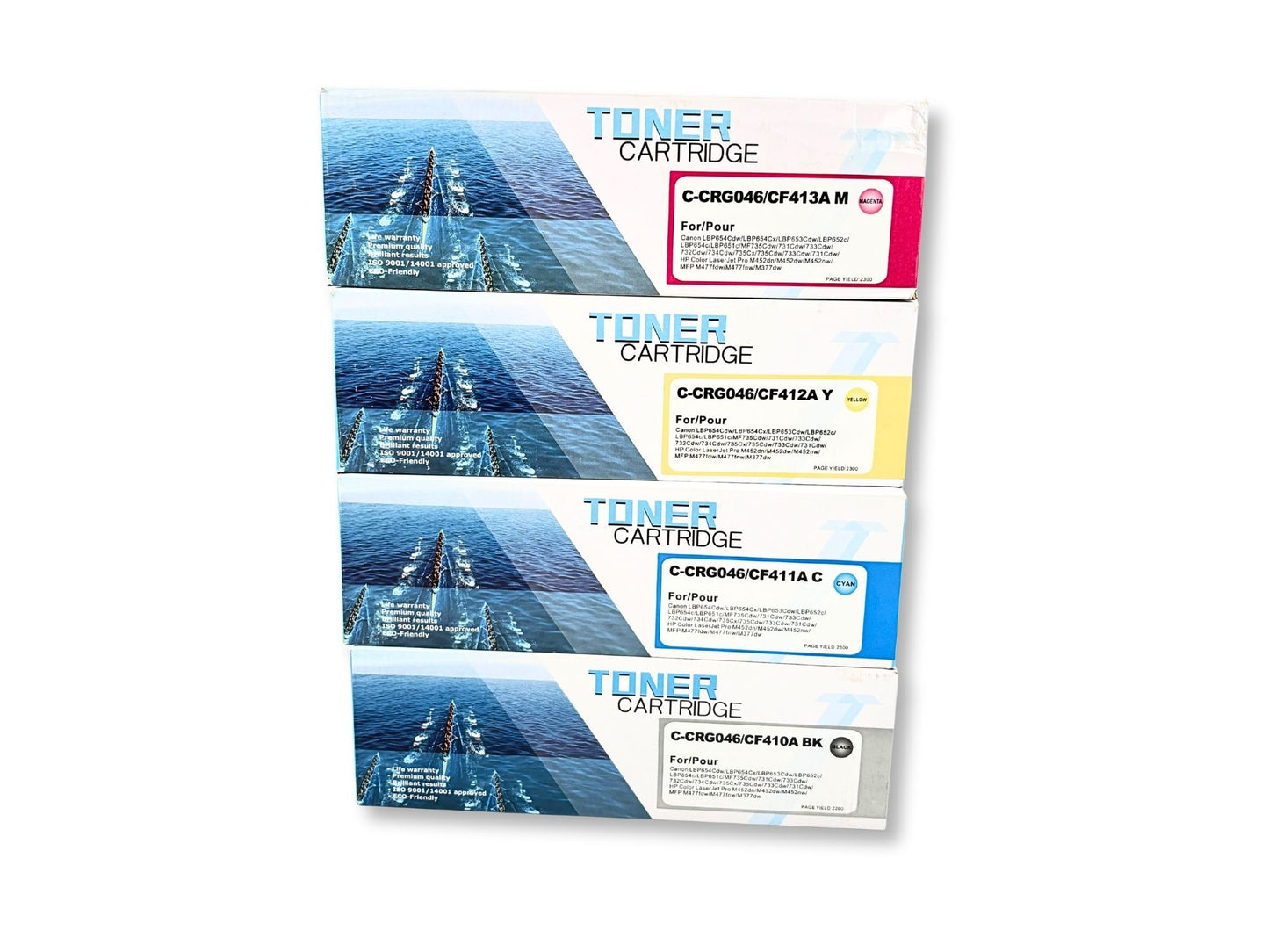 Buy Compatible HP 410A (CF410A–CF413A) CMYK Toner Cartridge Set in Egypt - Best Price